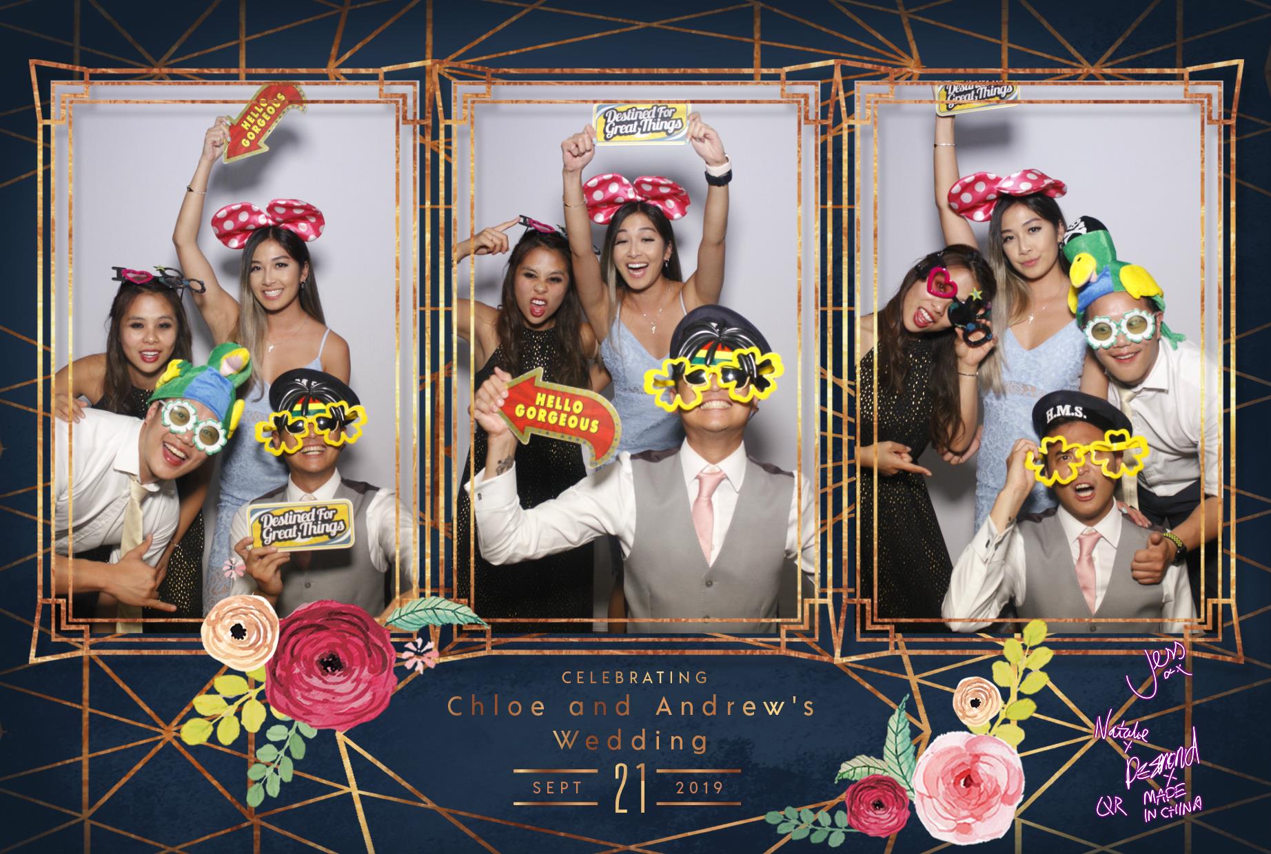 Chloe and Andrew's Wedding | View more photos from the event at gallery.myphotoboothexperience.co.uk/u/MyPhotoBoothExperienceLtd/Chloe-and-Andrews-Wedding